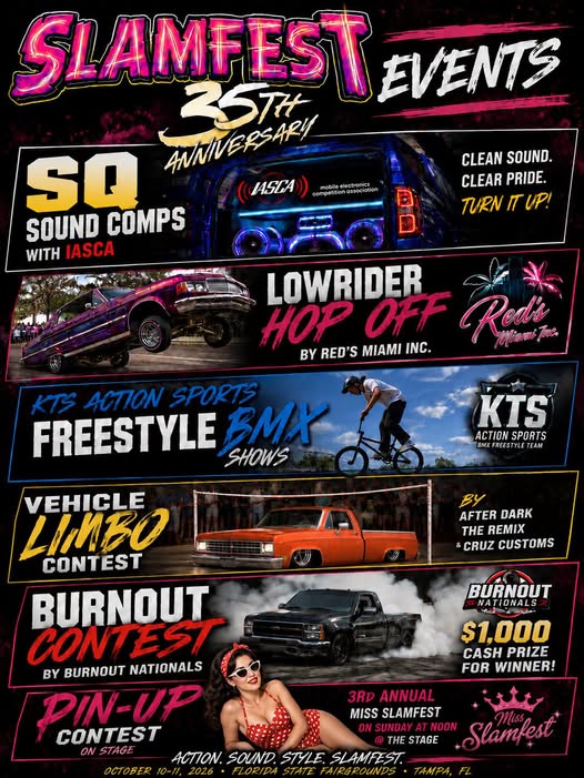 Flyer for KTS Action Sports Freestyle BMX Shows