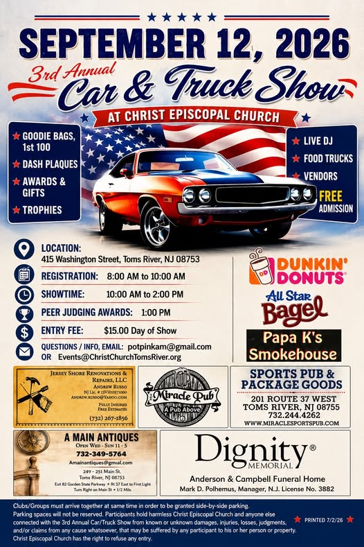 3rd Annual Car & Truck Show flyer