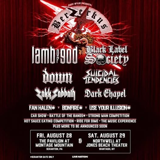 Zack Wylde Presents Ozzfest 2026 flyer