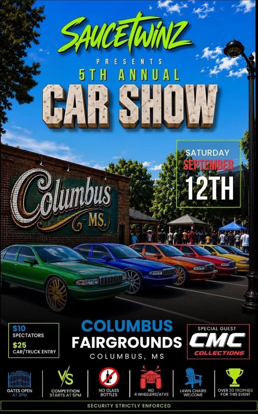 SauceTwinz Presents 5th Annual Car Show flyer