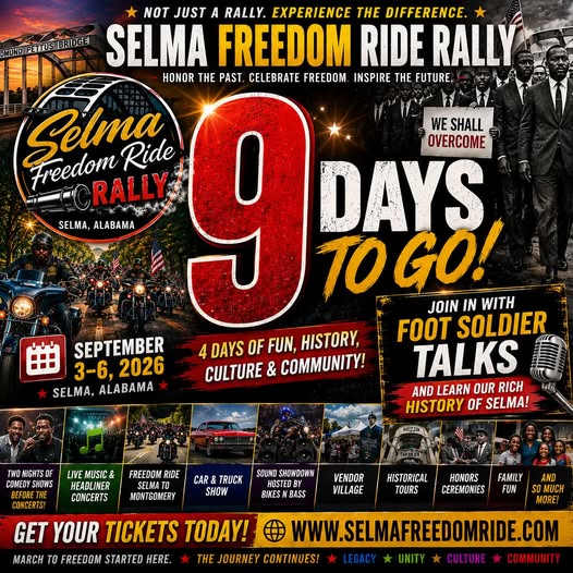 Selma Freedom Ride Rally flyer