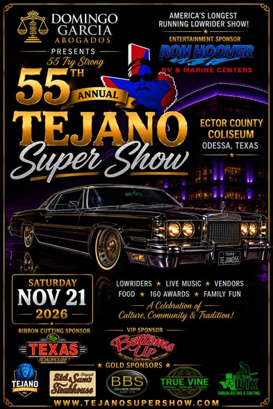 Flyer for 55th Annual Tejano Super Show