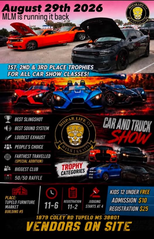 MLI Car and Truck Show flyer