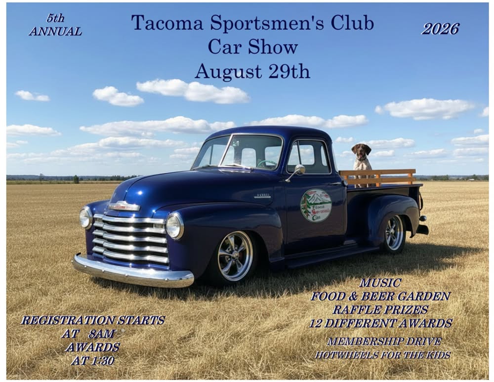Tacoma Sportsmen's Club Car Show flyer