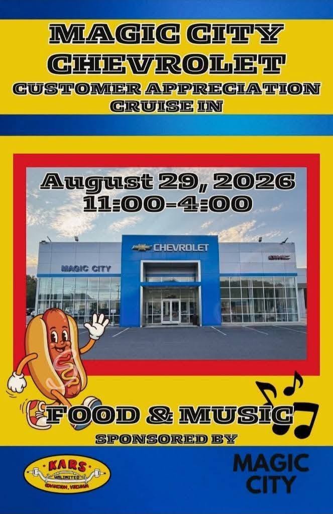 Magic City Chevrolet Customer Appreciation Cruise In flyer