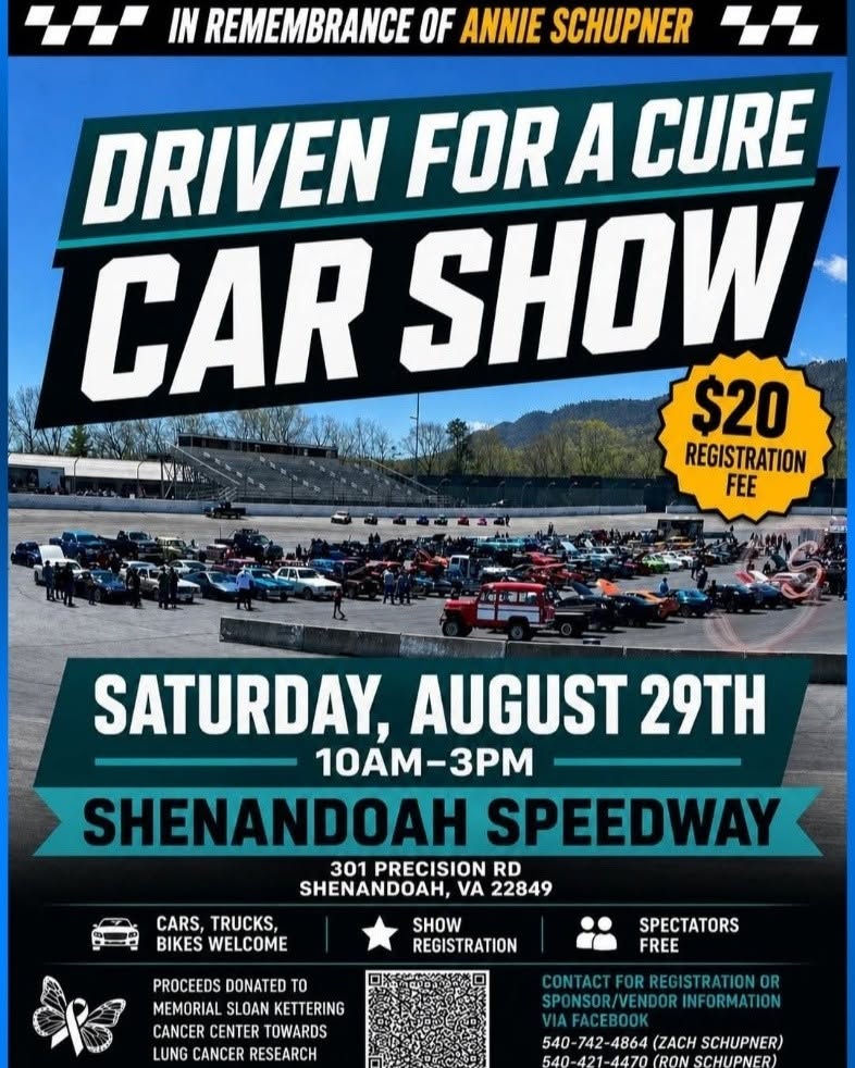 Driven for a Cure Car Show flyer