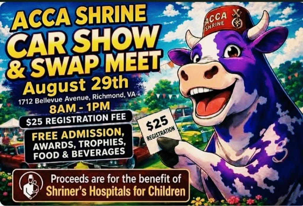 ACCA Shrine Car Show & Swap Meet flyer
