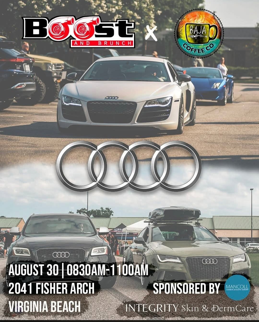 Boost and Brunch x Baja Coffee Co flyer