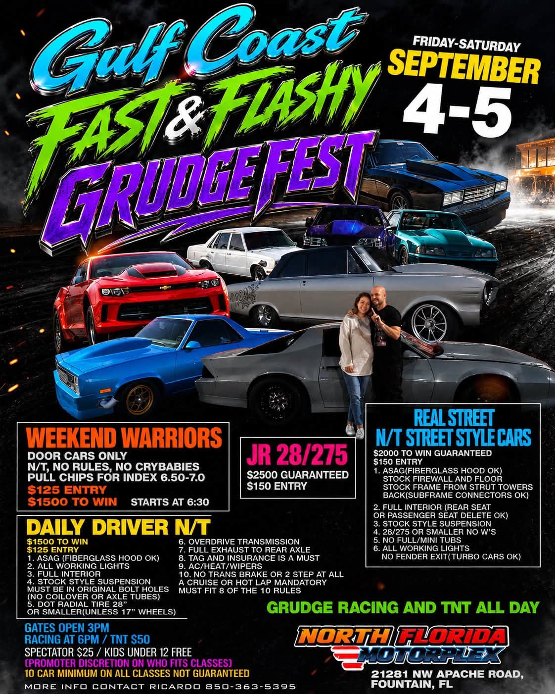 Gulf Coast Fast & Flashy Grudgefest flyer