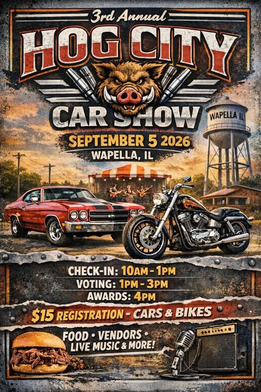 3rd Annual Hog City Car Show flyer