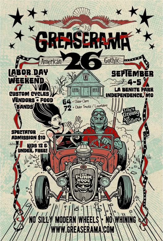 Greaserama 26 American Gothic flyer