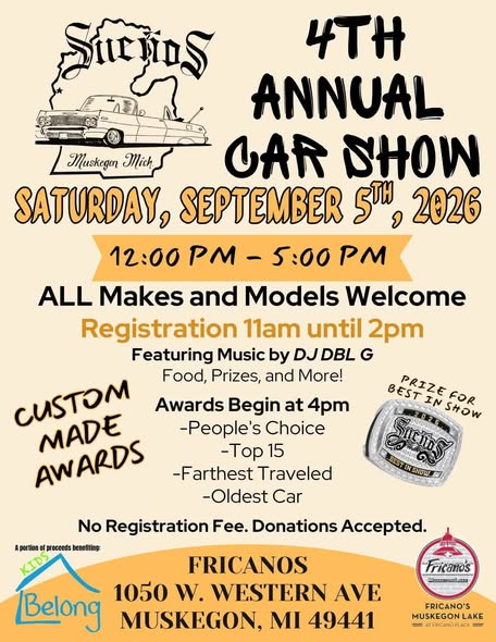4th Annual Car Show flyer