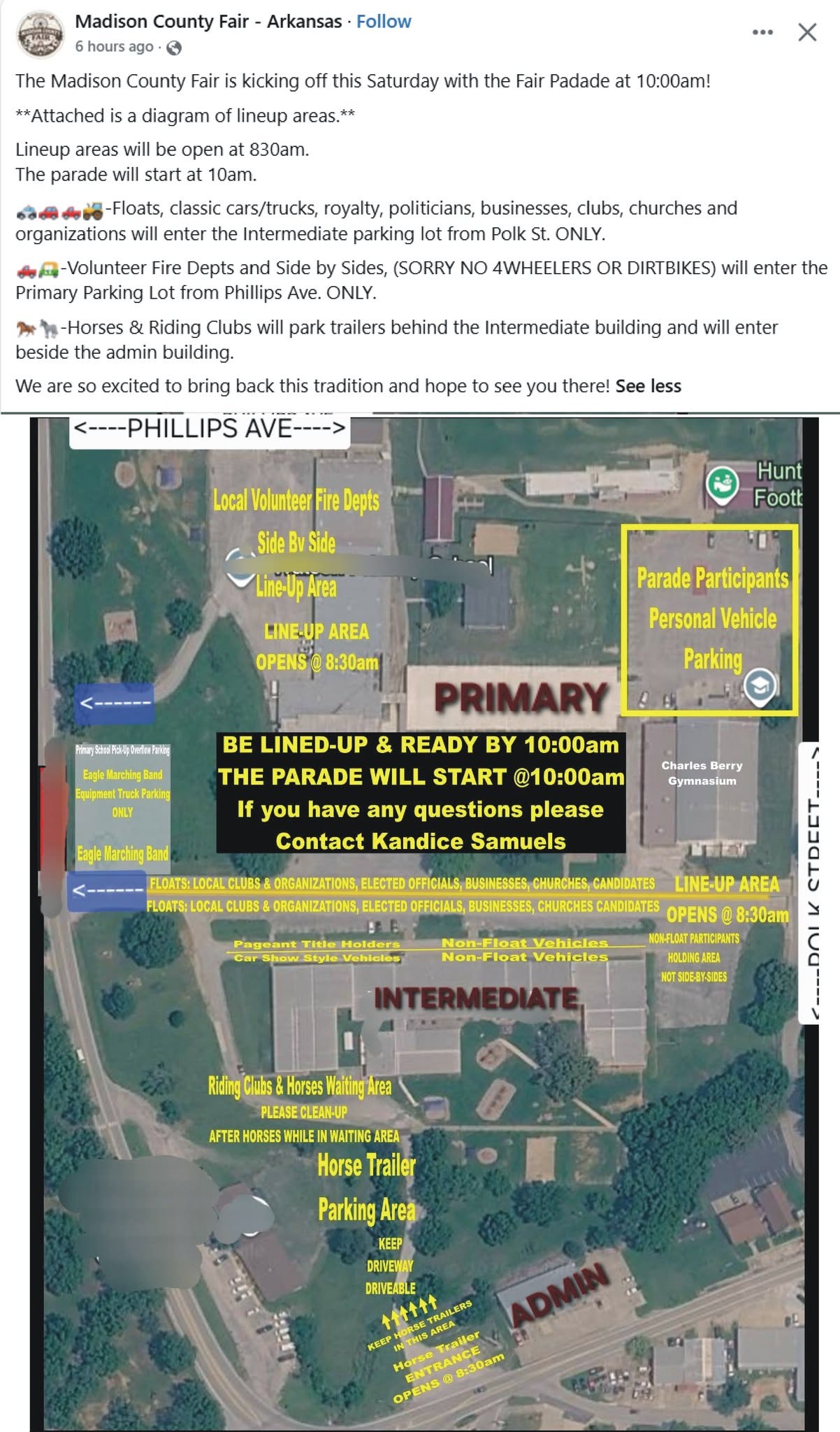 Flyer for Madison County Fair - Fair Parade