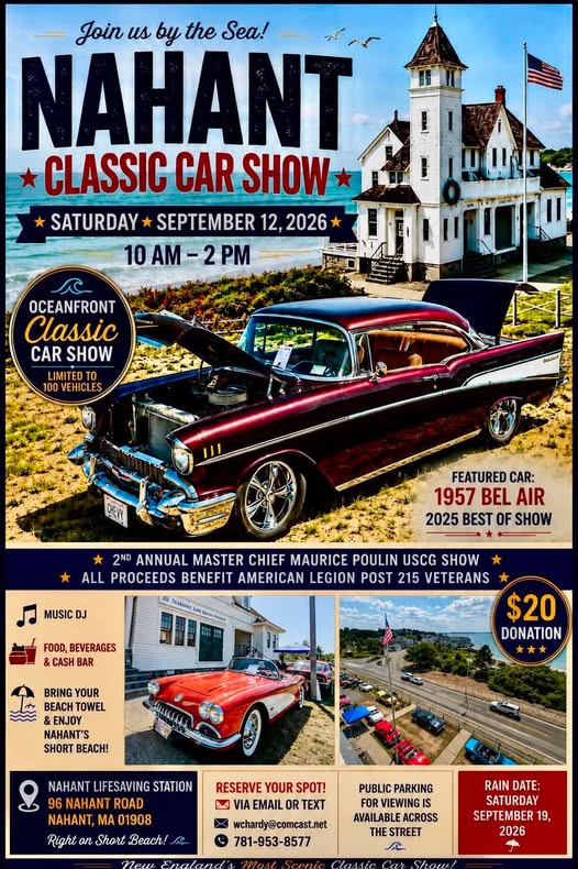 Nahant Classic Car Show flyer