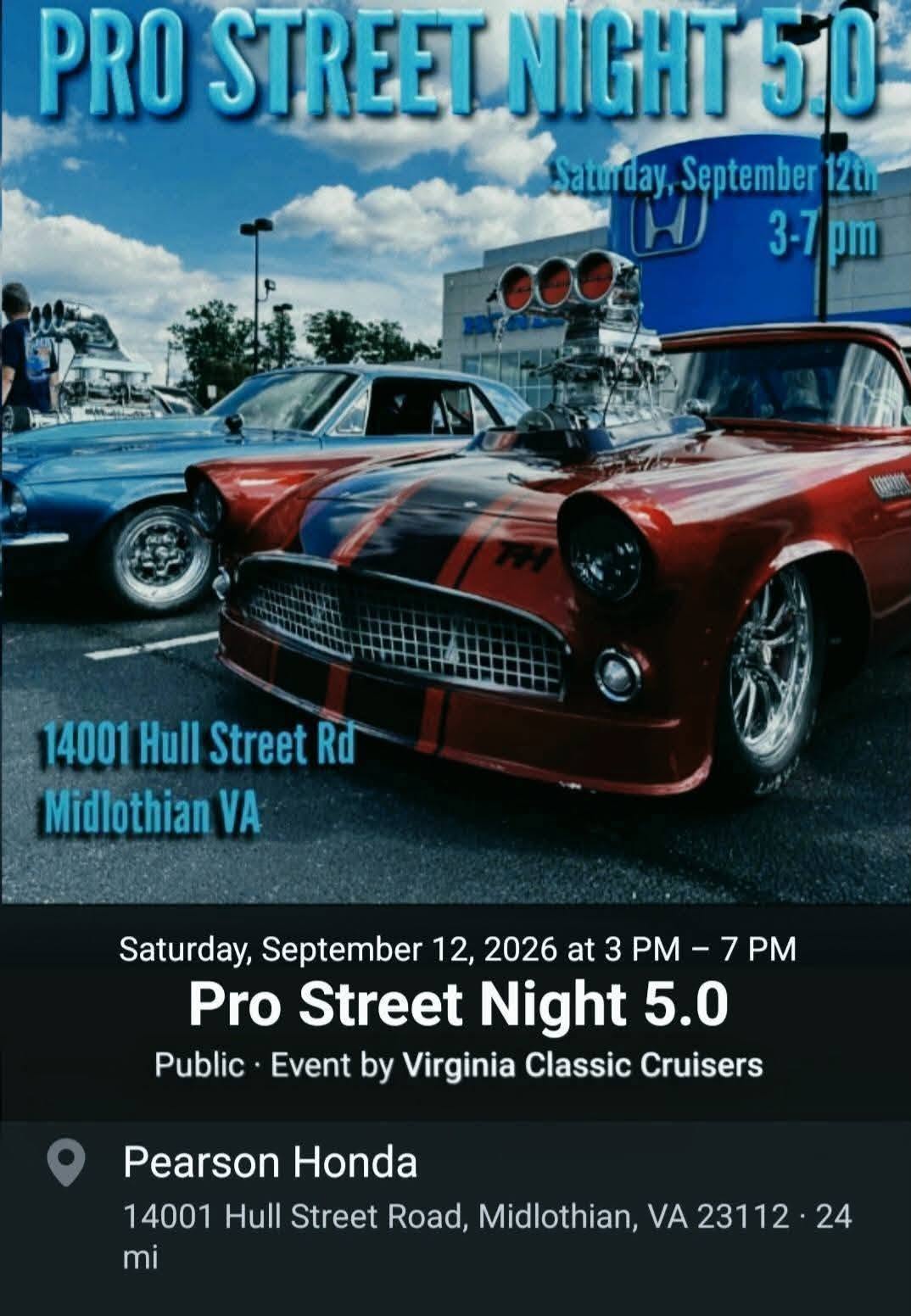 Pro Street Night 5.0 flyer