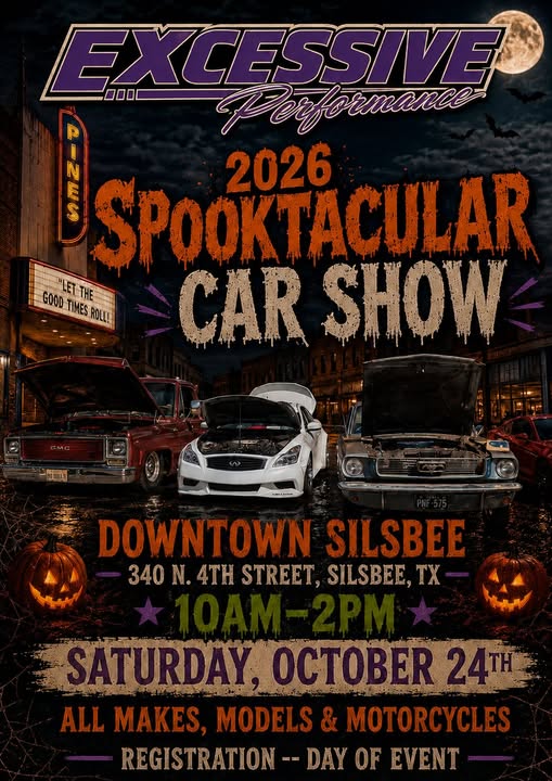 Flyer for 2026 Spooktacular Car Show