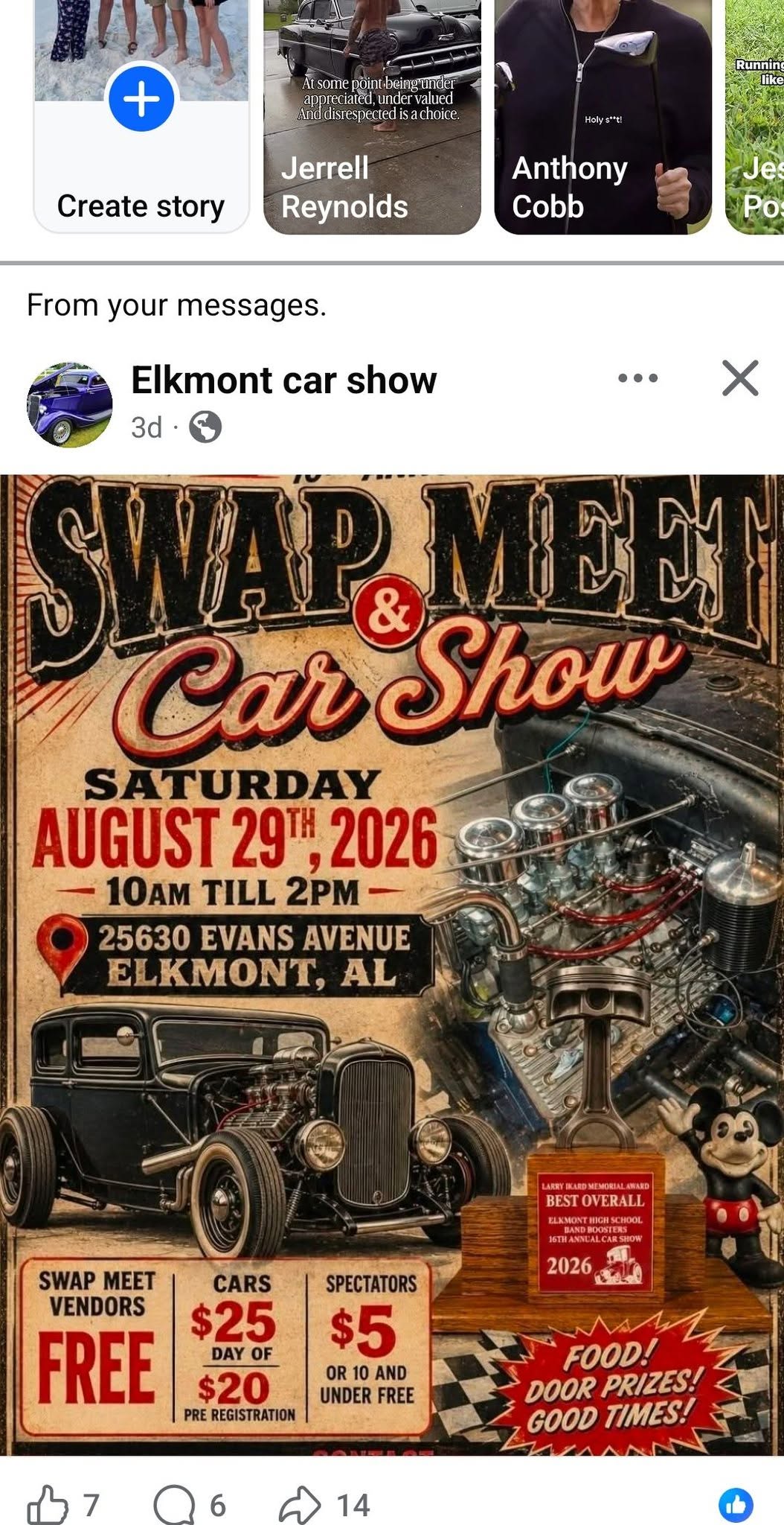 Swap Meet & Car Show flyer