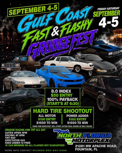 Gulf Coast Fast & Flashy Grudgefest flyer