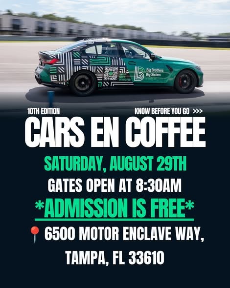 Cars en Coffee 10th Edition flyer