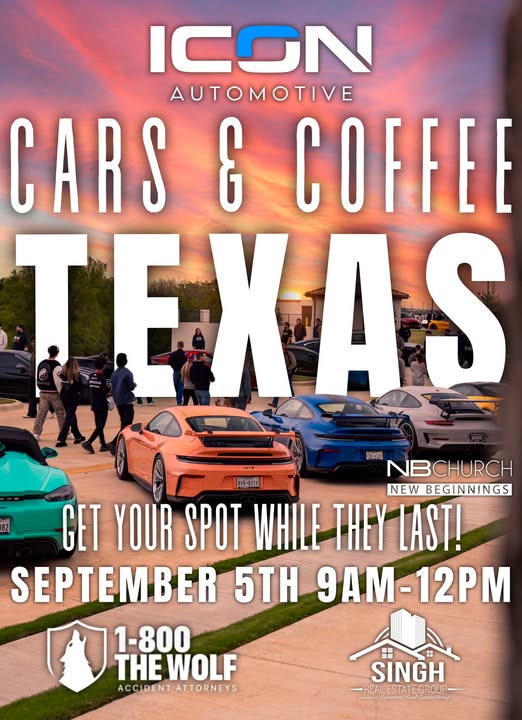 Cars & Coffee Texas flyer