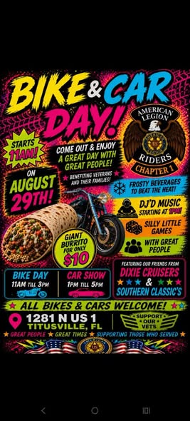 BIKE & CAR DAY flyer