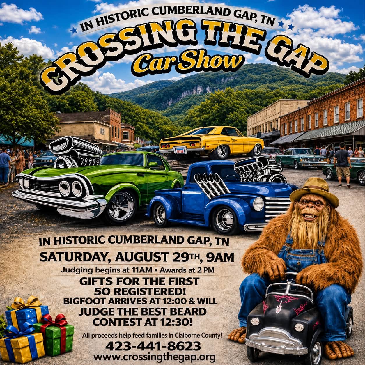 Crossing the Gap Car Show flyer