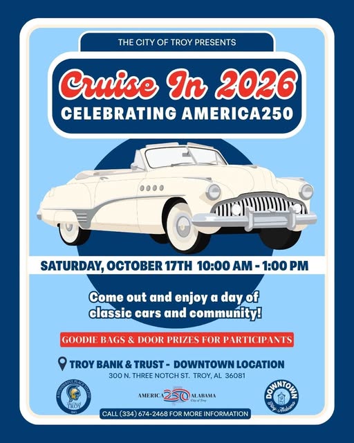 Flyer for Cruise In 2026 Celebrating America250