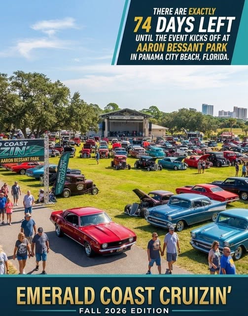 Flyer for Emerald Coast Cruizin' Fall 2026 Edition