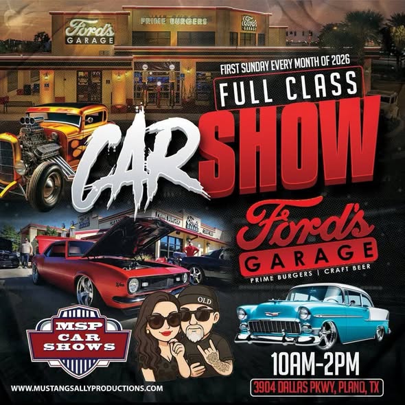 Flyer for Full Class Car Show