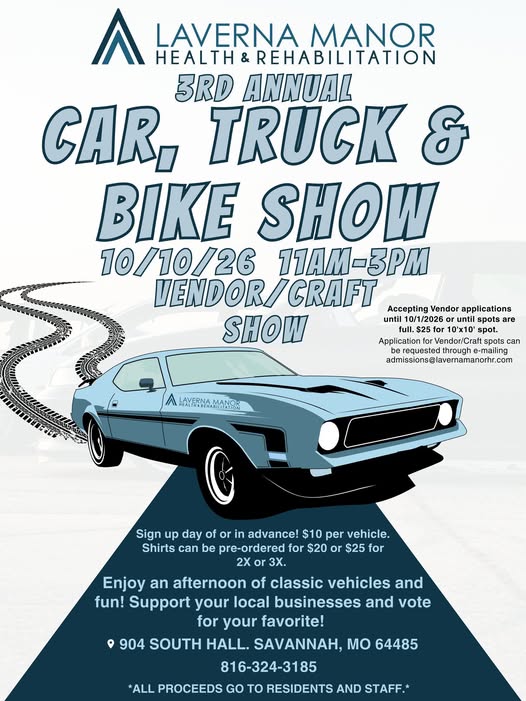 Flyer for 3rd Annual Car, Truck & Bike Show