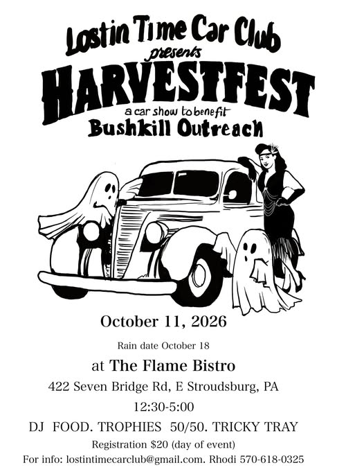 Flyer for Lost in Time Car Club Presents Harvestfest