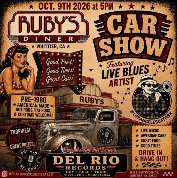 Flyer for Ruby's Diner Car Show