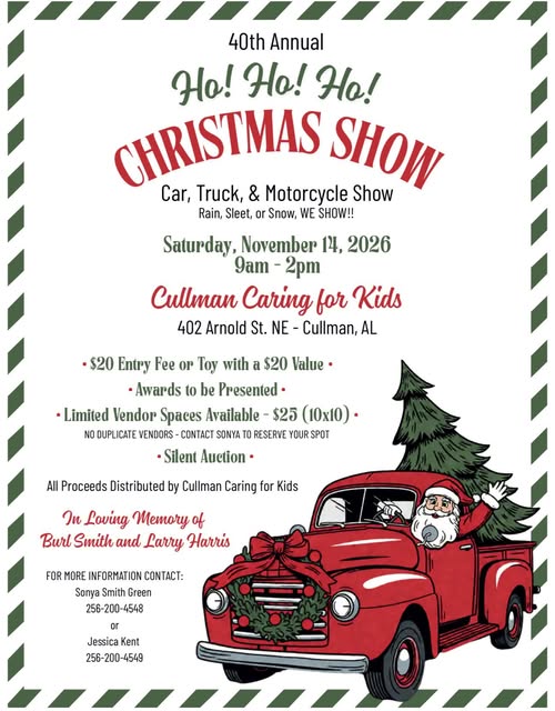 Flyer for 40th Annual Ho! Ho! Ho! Christmas Show