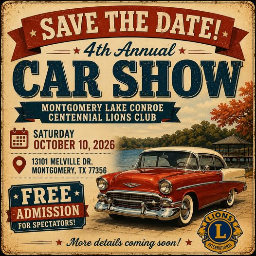 Flyer for 4th Annual Car Show