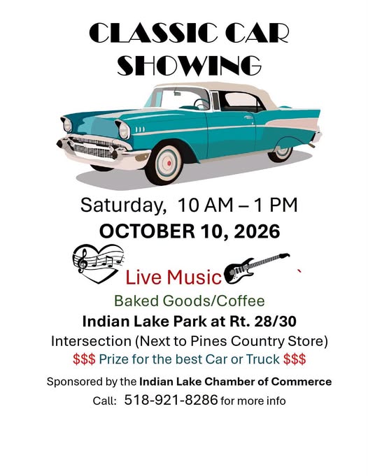 Flyer for Classic Car Showing