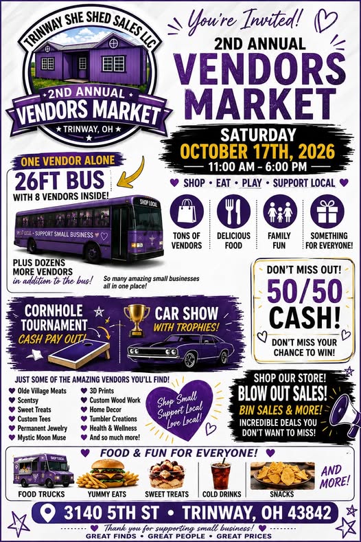 Flyer for 2nd Annual Vendors Market
