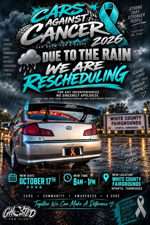 Flyer for Cars Against Cancer 2026