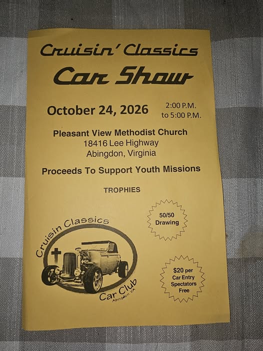 Flyer for Cruisin' Classics Car Show