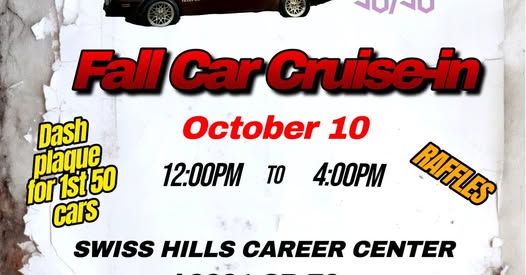 Flyer for Fall Car Cruise-In