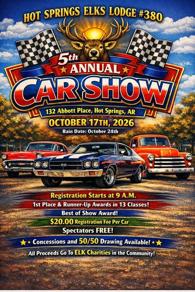 Flyer for 5th Annual Car Show