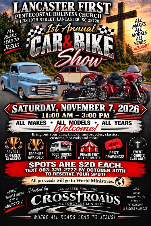 Flyer for 1st Annual Car & Bike Show