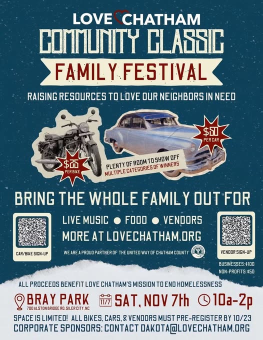 Flyer for Love Chatham Community Classic Family Festival