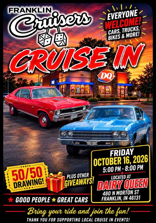 Flyer for Franklin Cruisers Cruise In