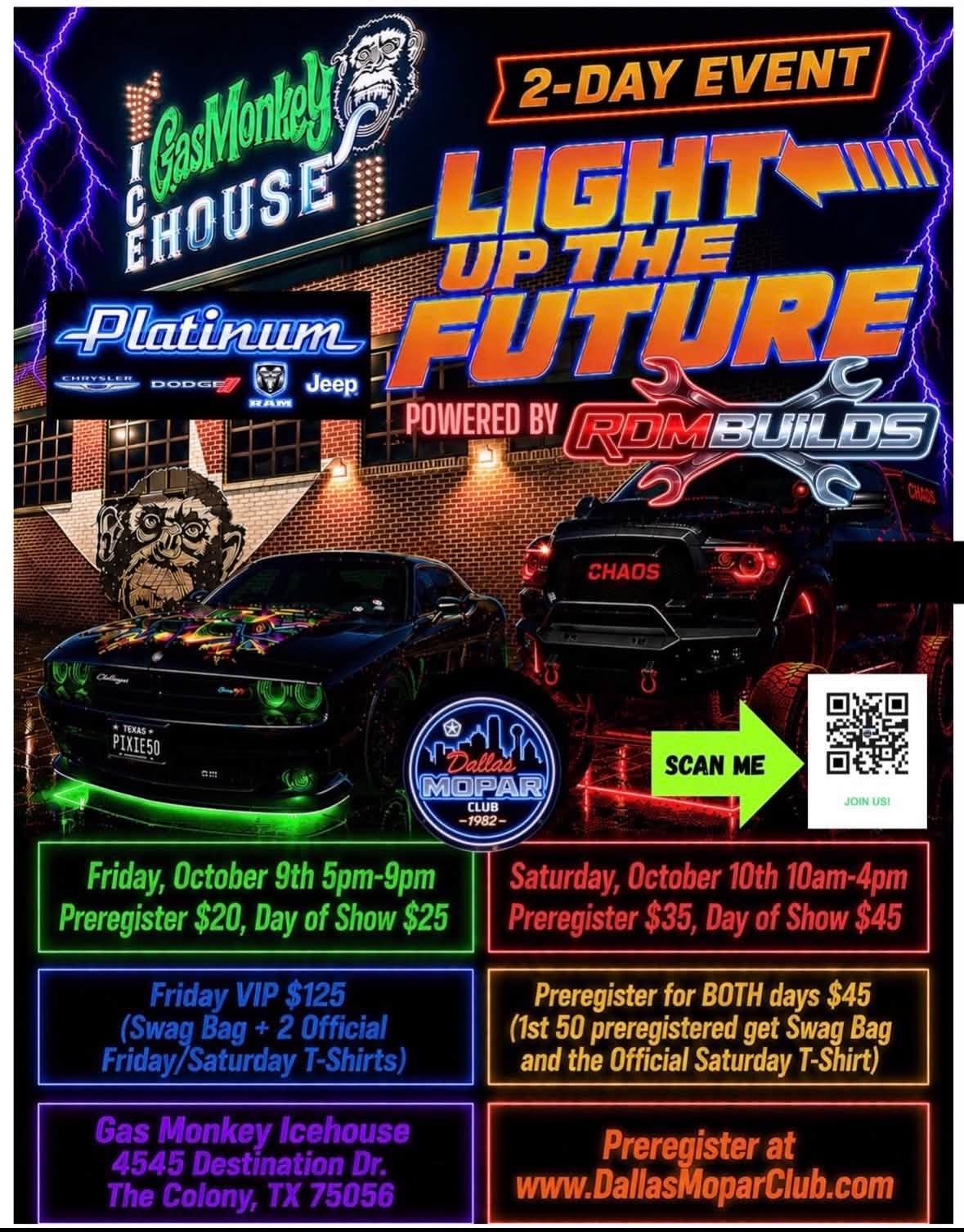 Flyer for Light Up The Future - 2-Day Event