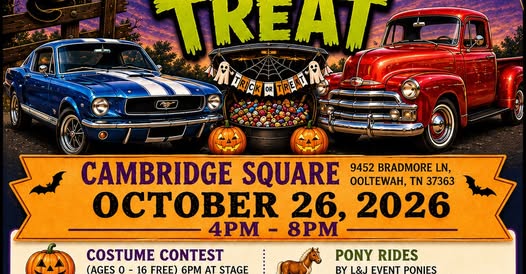 Flyer for Cambridge Square Treat