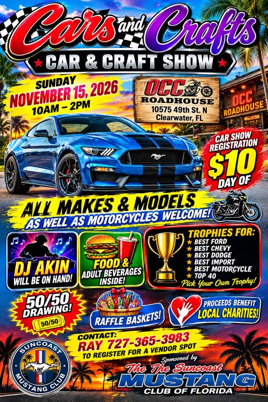 Flyer for Cars and Crafts Car & Craft Show