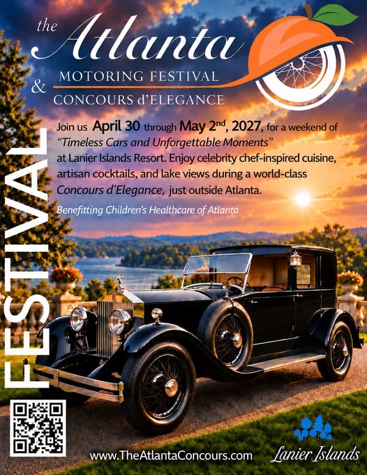Flyer for The Atlanta Motoring Festival & Concours d'Elegance