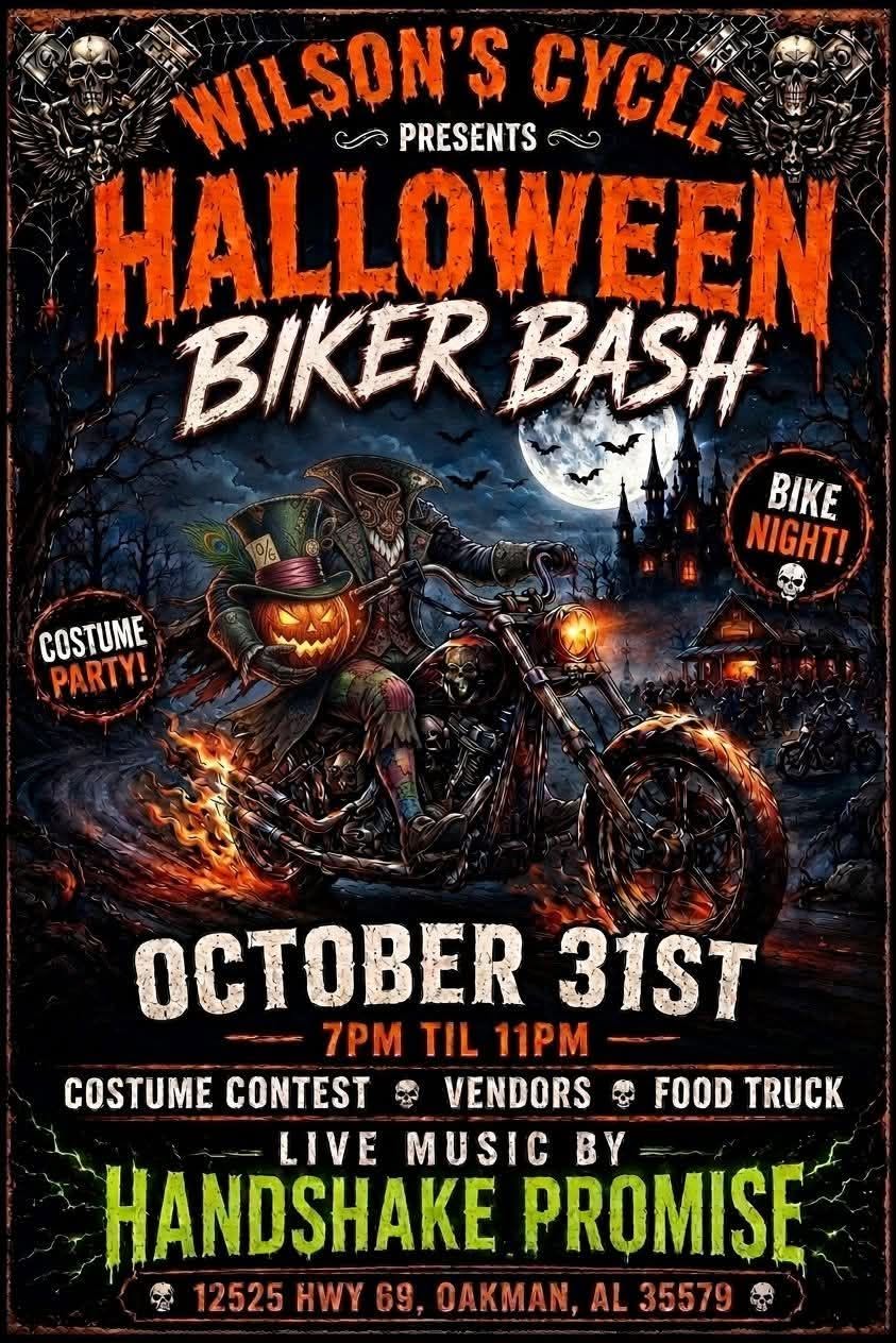 Flyer for Halloween Biker Bash