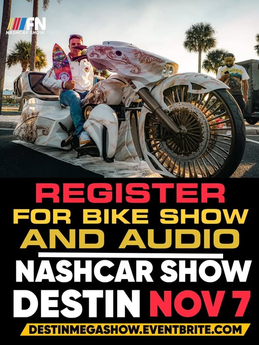 Flyer for Bike Show and Audio NashCar Show