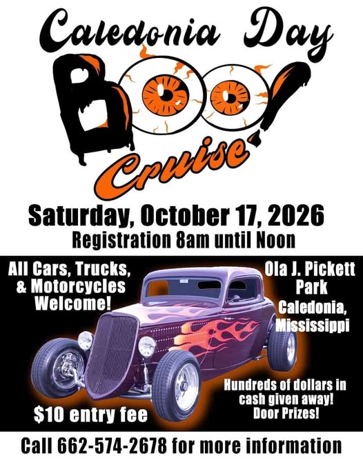 Flyer for Caledonia Day Boo Cruise